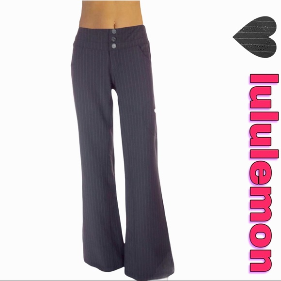 lululemon athletica Pants - Lululemon Carry Less Black Pinstriped Pants.